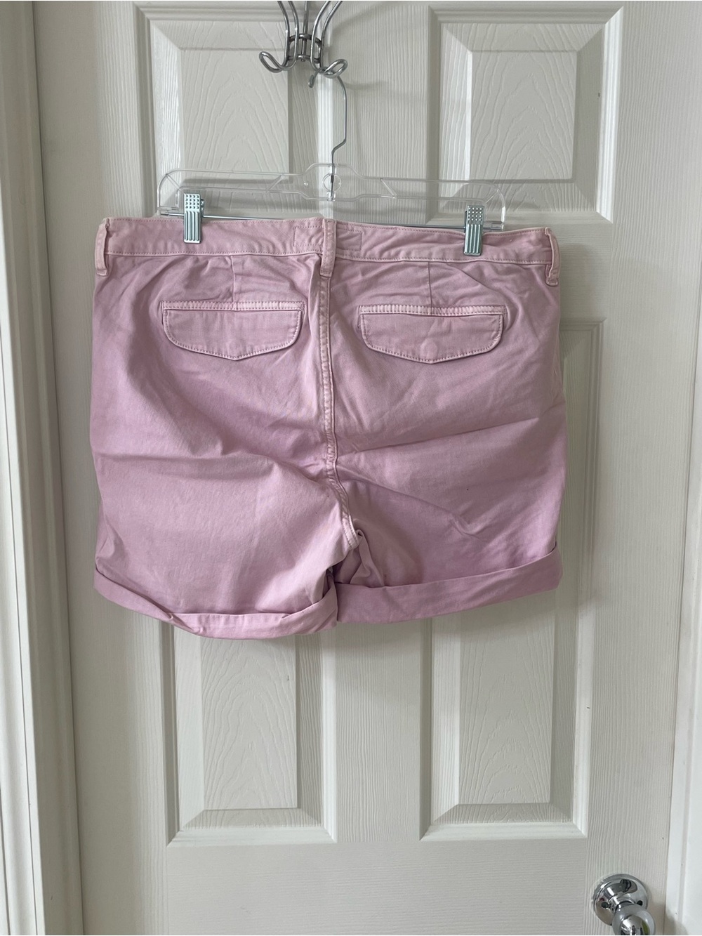Torrid Pink Rolled-Hem Cotton Shorts - Picture 2 of 3